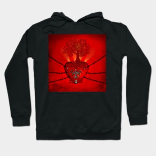 Awesome heart with celtic tree Hoodie